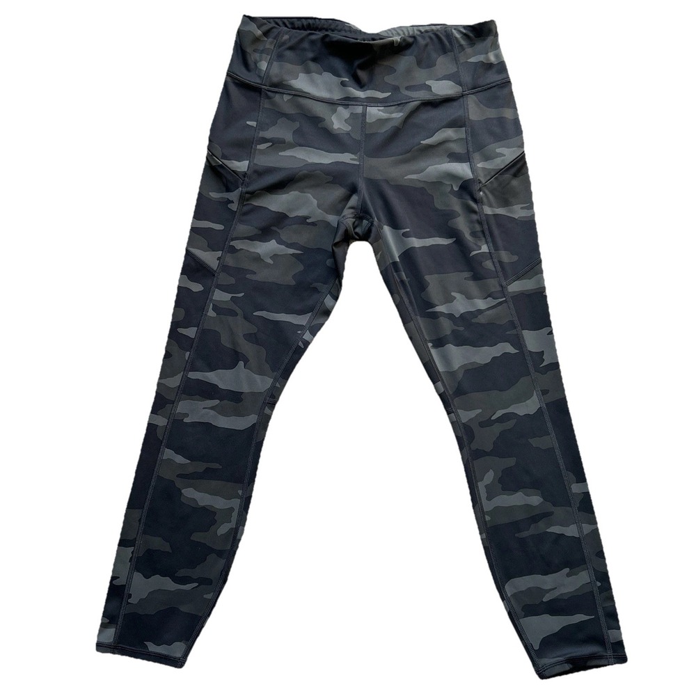 Athleta Camo Contender 7/8 Tight Leggings Sz M Mid Rise Activewear